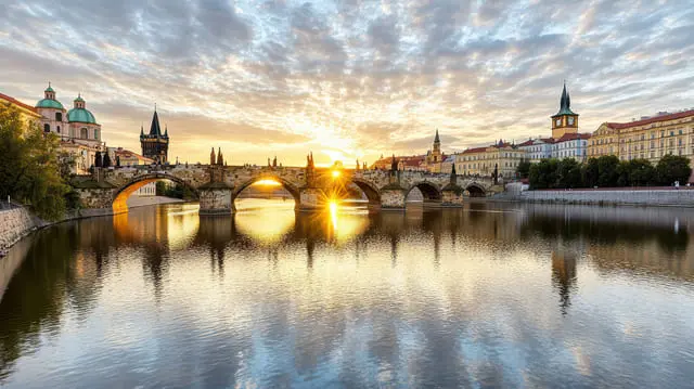 atardecer praga
